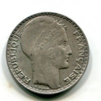 Francia, Terza Repubblica (1871-1940): 10 franchi 1929 (Gadoury#801)
