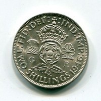 Gran Bretagna, Giorgio VI (1936-1952): 2 scellini 1946 (KM#855)