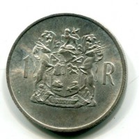 Sud Africa: 1 rand 1969 (KM#80.1)
