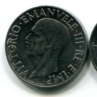 Vittorio Emanuele III (1900-1943): 1 lira 1940-XVIII magnetico "Impero" (Gigante#156a)