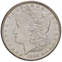 USA: 1 dollaro 1887 "Morgan", fondi lucenti