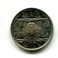 Vaticano, Giovanni Paolo II (1978-2005): 100 lire 1993-XV
