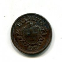Svizzera, Confederazione: 1 rappen 1938