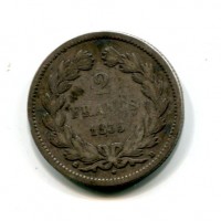 Francia, Luigi Filippo (1830-1848): 2 franchi 1835-D (Gadoury#520)