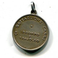 101° Battaglione Carri: medaglia "Irrompo e Travolgo", 23 mm, gr.5,78