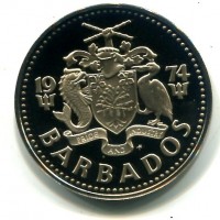 Barbados: 2 dollari 1974 (KM#15)
