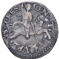 Urbino, Guidobaldo II (1538-1574): armellino (Cavicchi#124), grammi 1.06