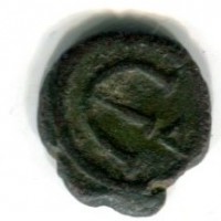 Giustino II (565-578 d.C.): pentanummo, zecca di Costantinopoli, quarta officina (Sear#363)