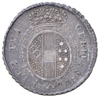 Firenze, Ferdinando III (1790-1801): 1/2 paolo 1792 (MIR#409), grammi 1.30