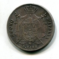 Milano, Napoleone I (1805-1814): 5 lire 1813, puntali aguzzi (Gigante#115)
