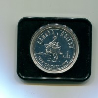 Canada, Elisabetta II (1952-2022): 1 dollaro 1975 "Calgary" (KM#97), in confezione originale