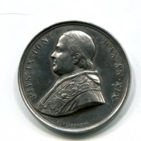 Pio IX (1846-1870): medaglia annuale anno XIX (1864) (Montenegro#51)