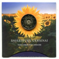 Lettonia 2023: 2 euro commemorati "Il Girasole"
