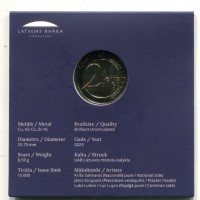 Lettonia 2023: 2 euro commemorati "Il Girasole"
