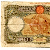 Regno, Vittorio Emanuele III: 100 lire 20/02/1939 "Roma Guerriera" (GiganteBI#19/18), scritte, macchie
