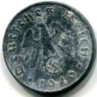 Germania, Terzo Reich (1933-1945): 10 reichspfennig 1940-D (KM#101)
