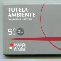 Italia 2023: 5 euro "Tutela Ambiente", argento e rame. Tiratura 3.000 esemplari