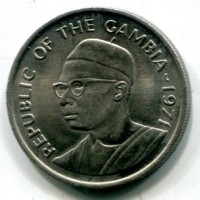 Gambia: 25 bututs 1971 "Palma" (KM#11)
