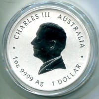 Australia, Carlo III (dal 2022): 1 dollaro 2025 "Calendario lunare- Serpente" -Oncia-
