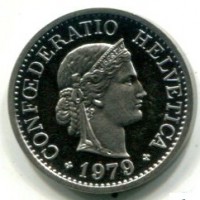 Svizzera, Confederazione: 10 centesimi 1979

