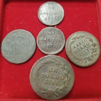 Milano, Maria Teresa (1740-1780): lotto di 5 monete da catalogare