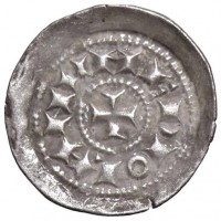 Milano, emissioni comunali (sec XII-XIII) a nome di Enrico II (1014-1024): denaro (Biaggi#1410; MIR#52/1; Crippa#2/B), grammi 0.69