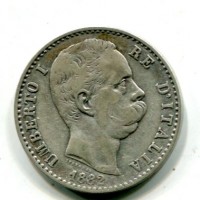 Umberto I (1878-1900): 2 lire 1882 (Gigante#26)