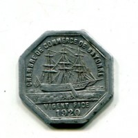 Francia Bayonne: gettone da 25 cent. "Camera di Commercio 1920"
