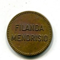 Svizzera, Mendrisio: gettone Filanda, diametro 24mm, gr.5,62