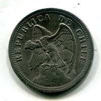 Cile: 1 peso 1933 (KM#176.1)
