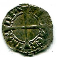Aquileia, Bertrando (1334-1350): denaro (Bernardi#43), gr.1,10