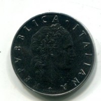 Repubblica Italiana (dal 1946): 50 lire 1961 "Vulcano" (Gigante#150), rara in fio di conio
