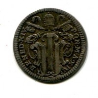 Roma, Benedetto XIV (1740-1758): grosso anno XIV (Muntoni#66b)