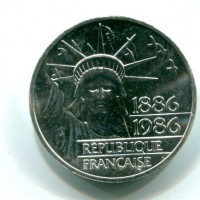 Francia, Quinta Repubblica (dal 1959): 100 franchi 1986 "Centennale-Statua Della Libertà" -PIEDFORT-(Gadoury#/)