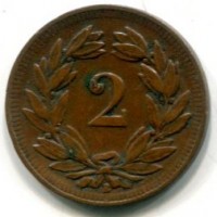 Svizzera, Confederazione: 2 rappen 1909
