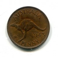 Australia, Giorgio VI (1936-1952): 1 penny 1943 (KM#36)
