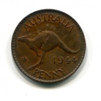 Australia, Giorgio VI (1936-1952): 1 penny 1944 (KM#36)
