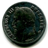 Francia, Napoleone III (1852-1870): 50 centesimi 1867-BB (Gadoury#417)
