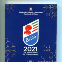 Italia 2021: 5 euro "Campionati del Mondo Sci Alpino"