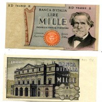Repubblica: 1.000 lire 30/05/1981 "Verdi" 2° tipo (Gigante,BI#58I)
