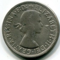 Australia, Elisabetta II (1952-2022): 1 fiorino 1957 (KM#60)
