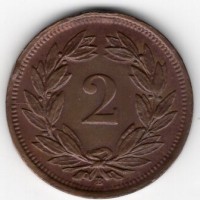 Svizzera, Confederazione: 2 rappen 1938
