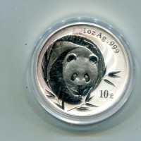 Cina: 10 yuan 2003 "Oncia-Panda"
