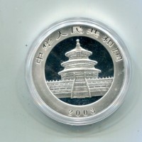 Cina: 10 yuan 2003 "Oncia-Panda"
