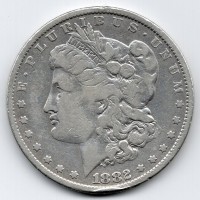USA: 1 dollaro 1882-O "Morgan", colpi al bordo
