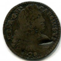 Mantova, Carlo VI (1707-1740): lira 1732 (MIR#752/2), colpo