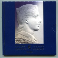 Lettonia 2014: serie euro, in confezione originale zecca "Cicogna nera"
