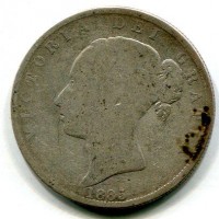 Gran Bretagna, Vittoria (1837-1901): 1/2 corona 1885 (Spink#3938)