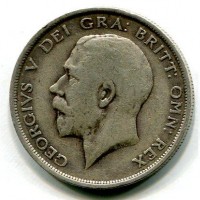 Gran Bretagna, Giorgio V (1910-1936): 1/2 corona 1915 (Spink#4011)