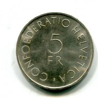Svizzera, Confederazione: 5 franchi 1963 "Croce Rossa"
